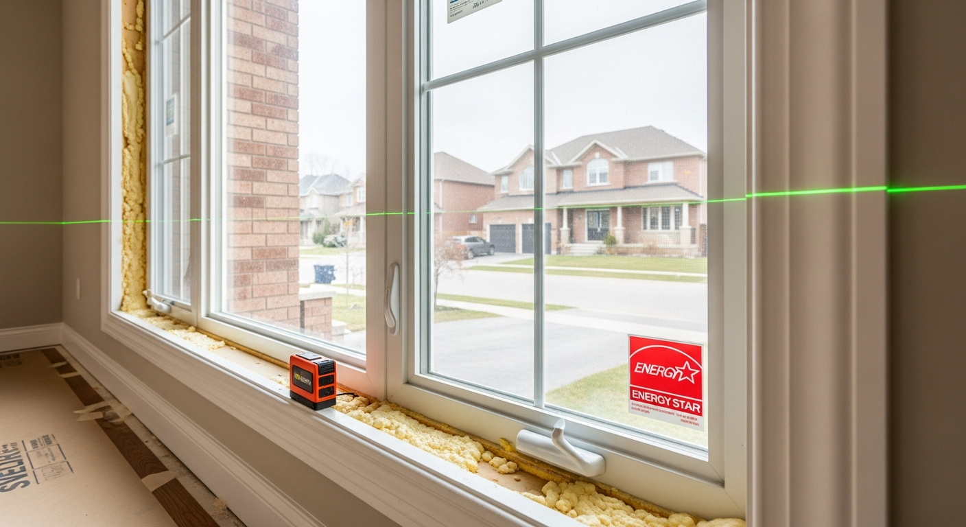 Professional window replacement project completed by RenoHouse in Whitby — quality workmanship guaranteed