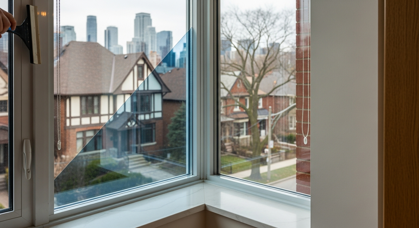 Recent Etobicoke-area window tinting & solar film project — professional finish detail