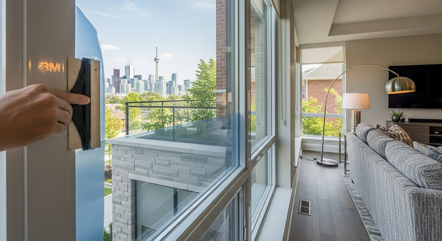 Window Tinting & Solar Film project in Stouffville — RenoHouse quality standard completed work